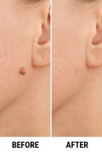 Skin tags removal Westcliff-on-Sea before and after