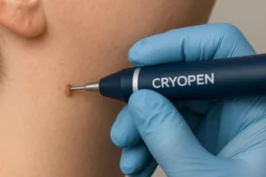 Person receiving skin tag removal Westcliff-on-Sea