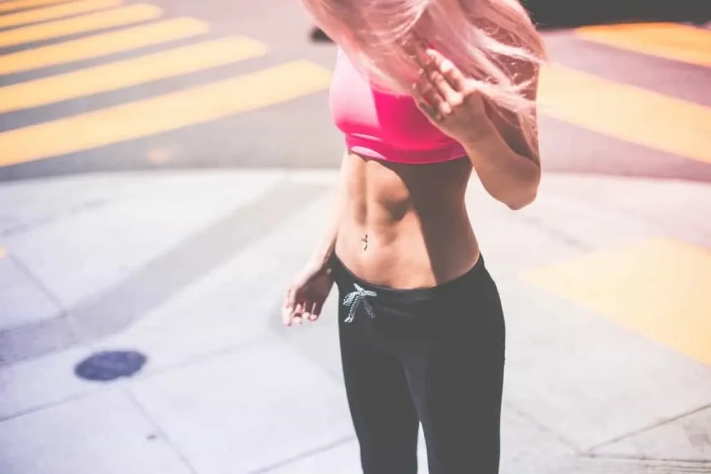 Woman with toned stomach after LA-EMS Body Sculpting Treatment Westcliff-on-Sea